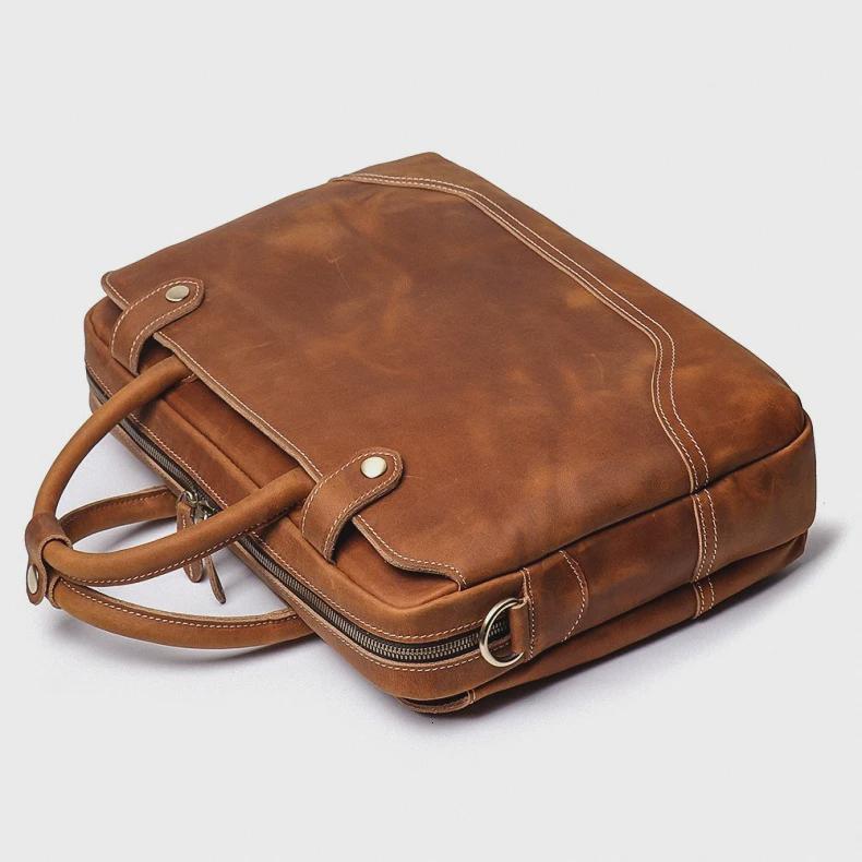 Leather Laptop Messenger Bag | Cooper
