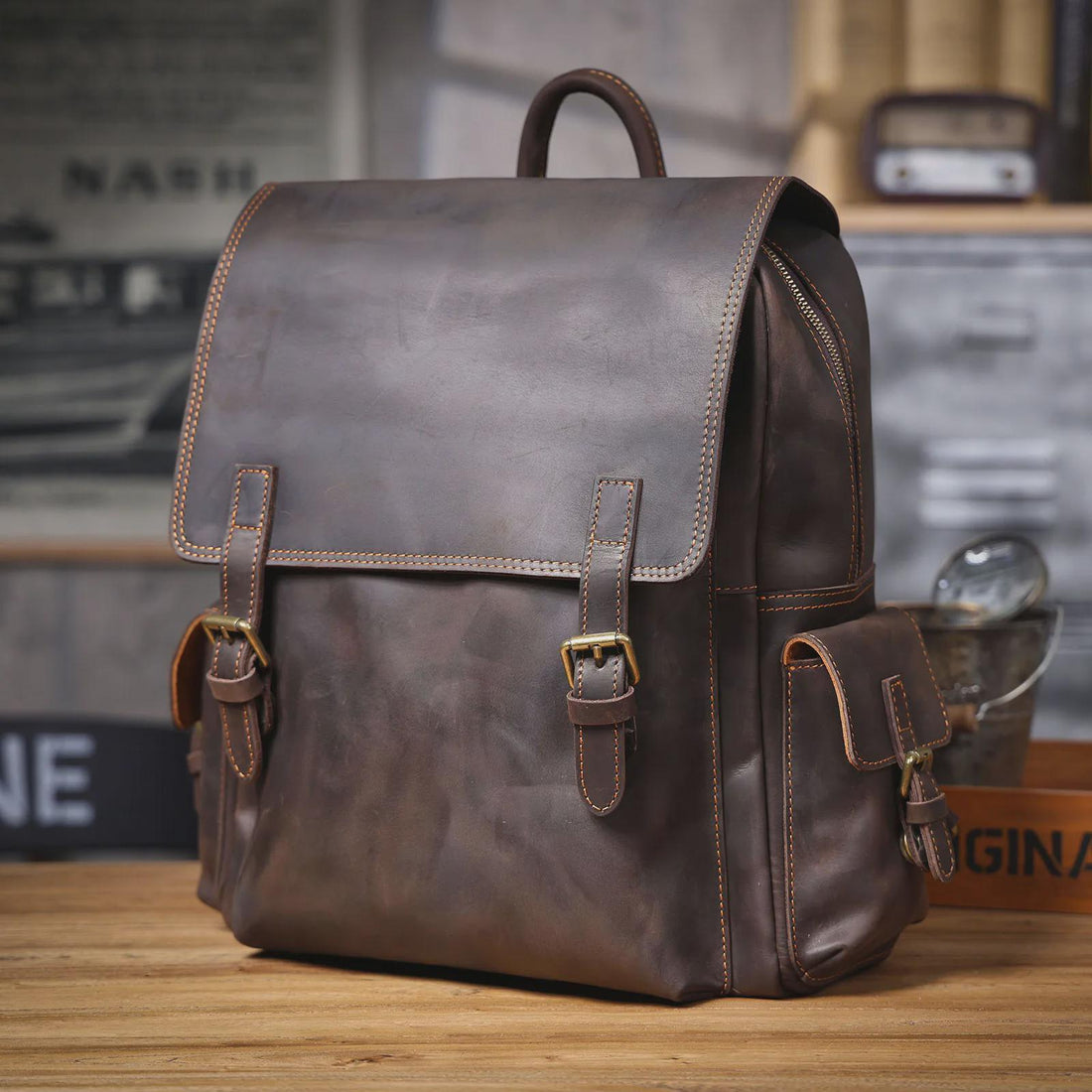 Vintage laptop backpack | Archer