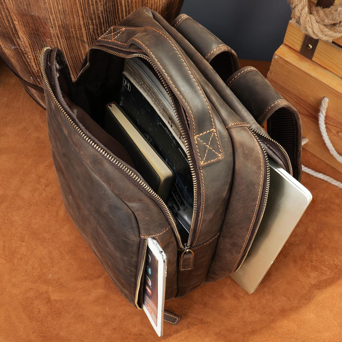 Leather Backpack | Sterling