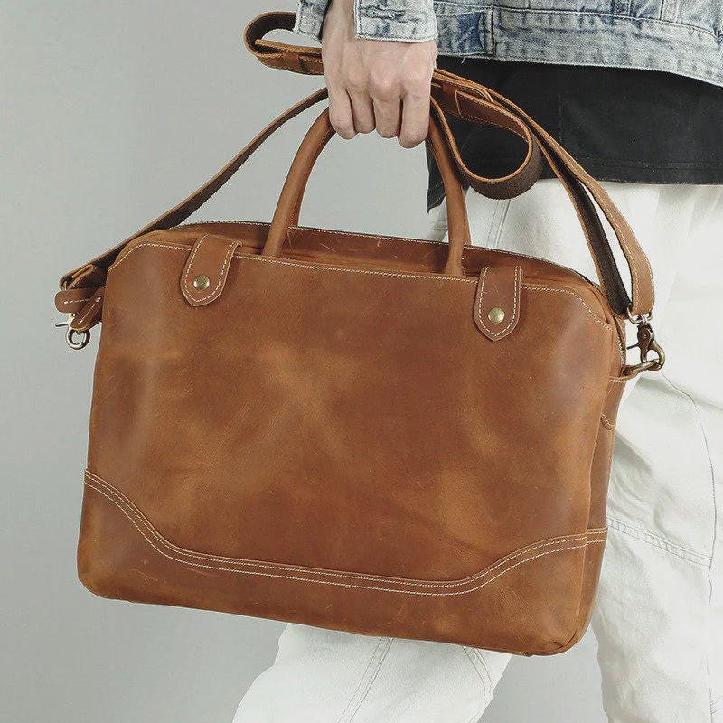 Leather Laptop Messenger Bag | Cooper