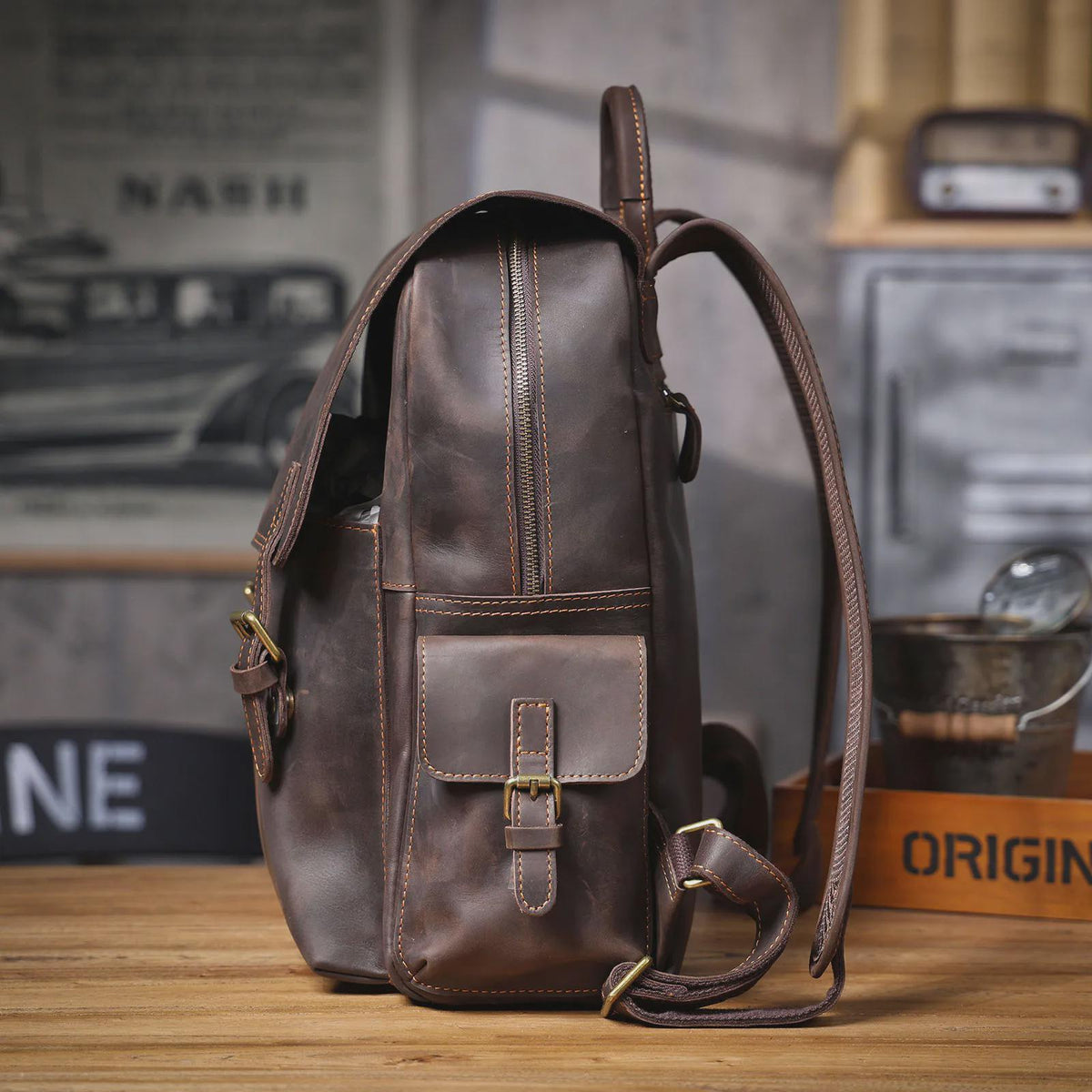 Vintage laptop backpack | Archer