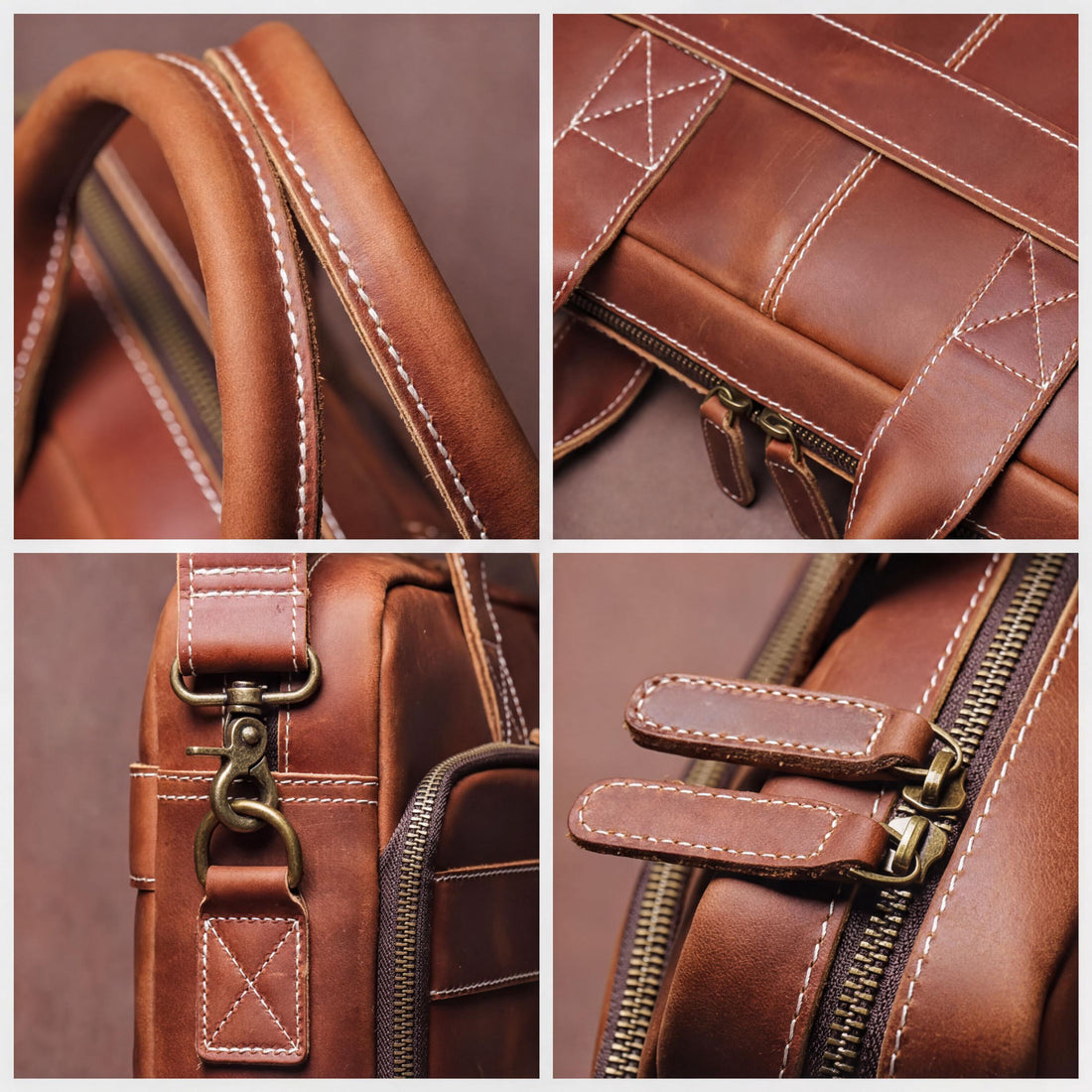 Leather Laptop Messenger Bag | Stich