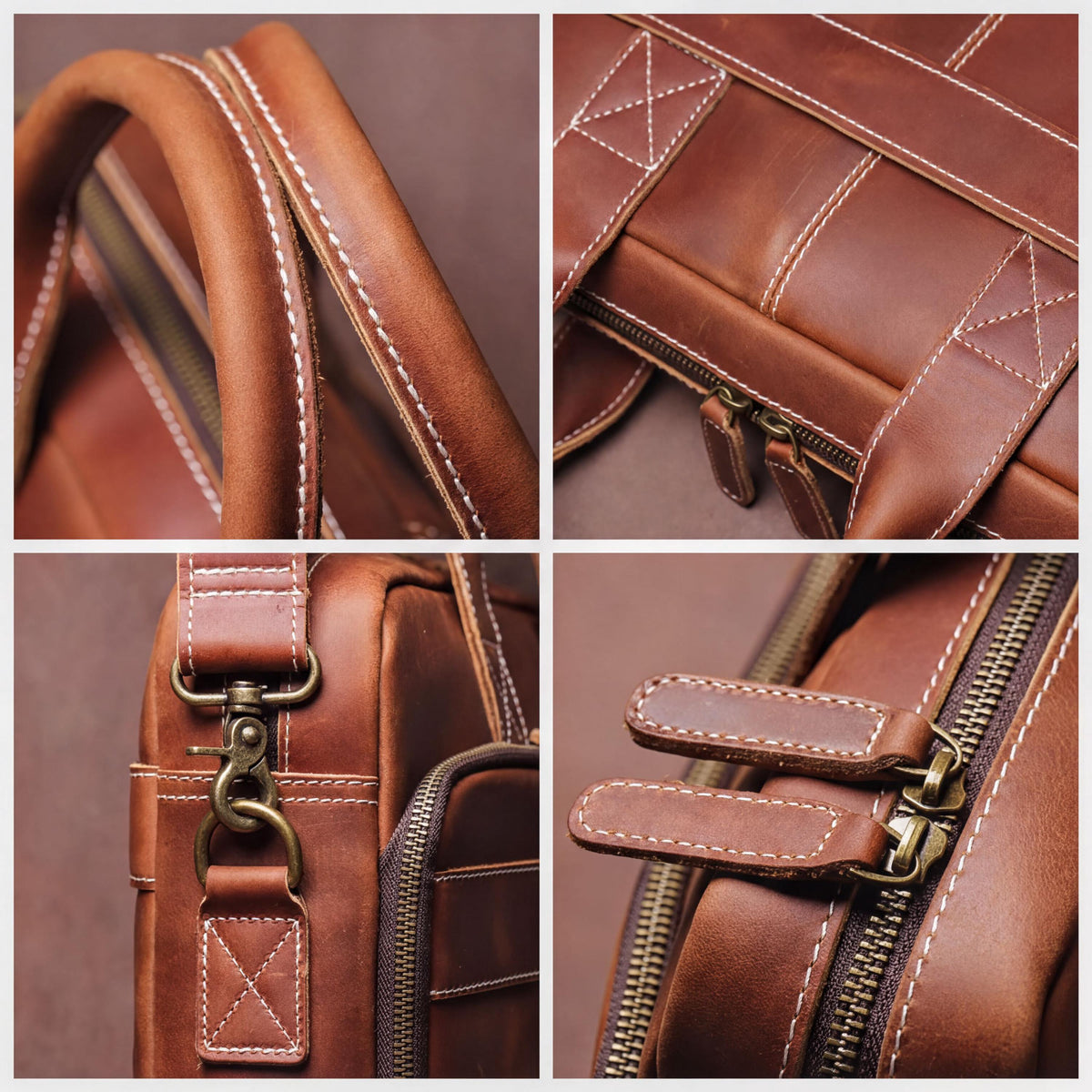 Leather Laptop Messenger Bag | Stich