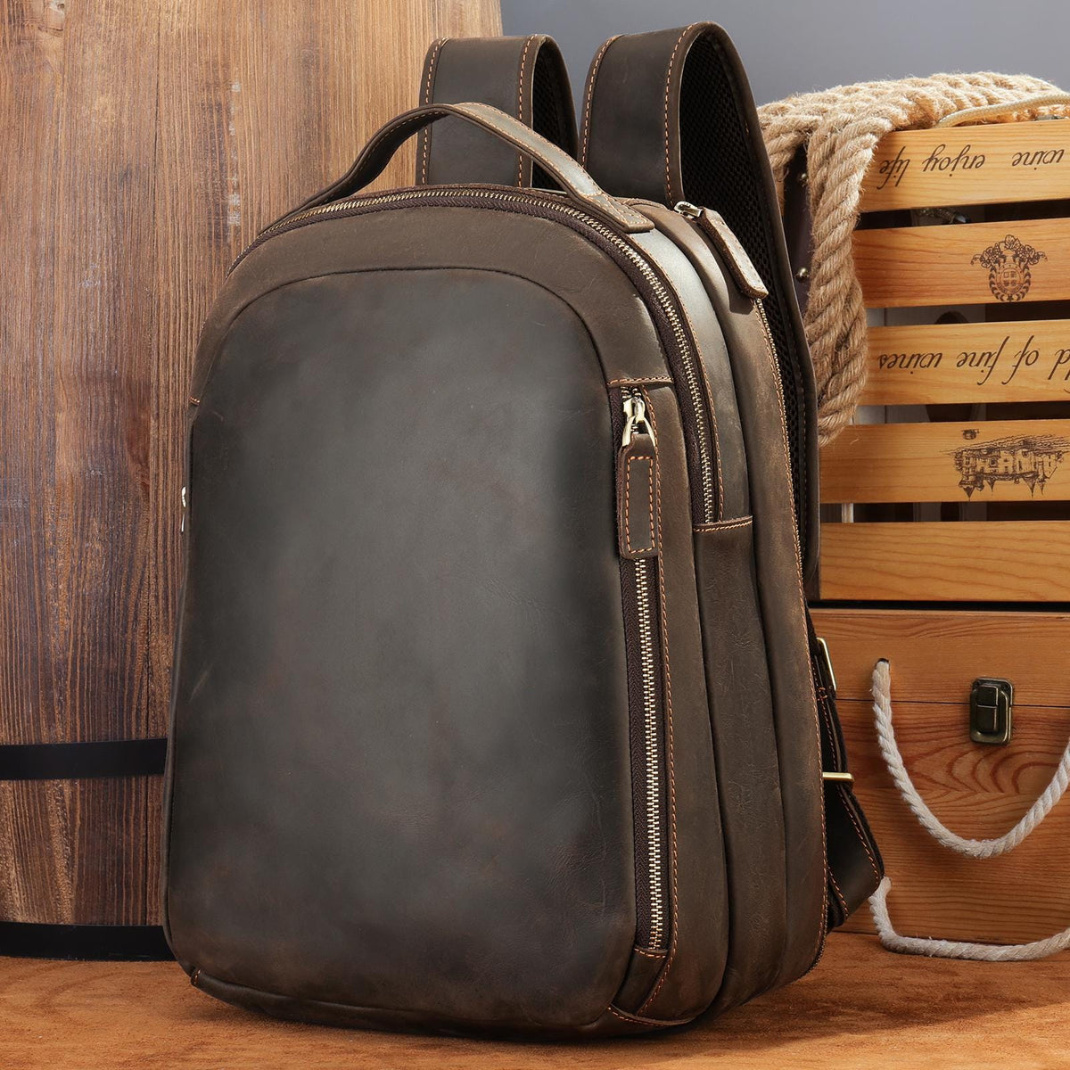 Leather Backpack | Sterling