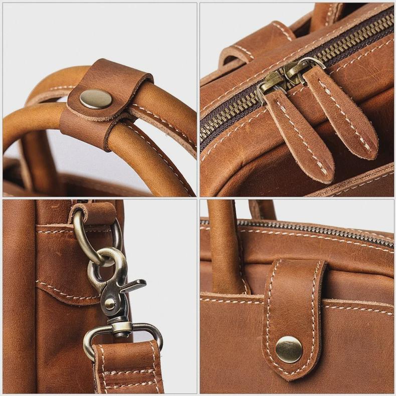Leather Laptop Messenger Bag | Cooper