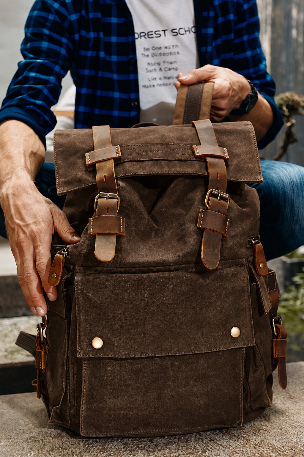 Waxed Canvas Backpack | Sent