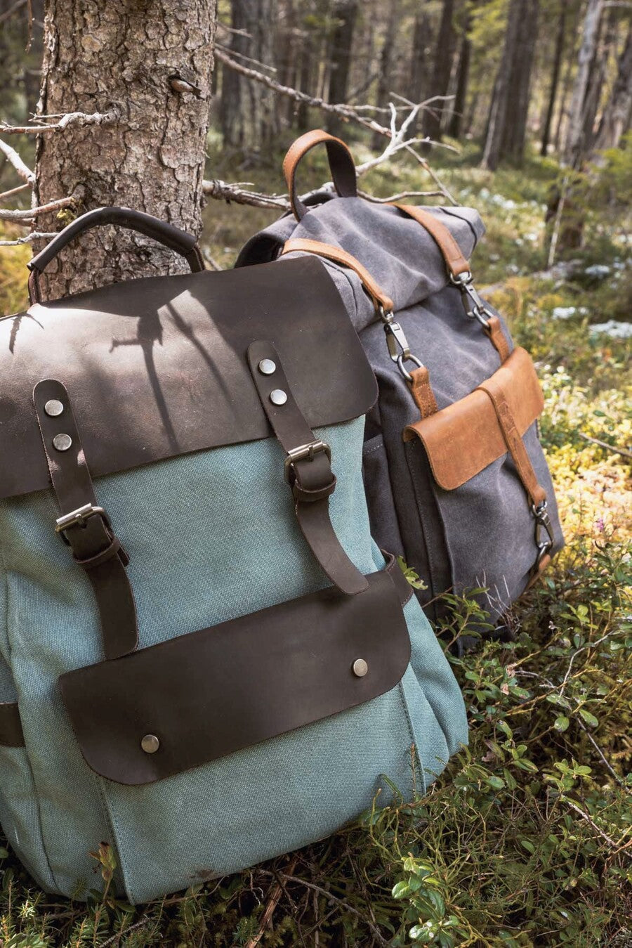 Rugged Canvas Backpack with Laptop Sleeve | Nomad
