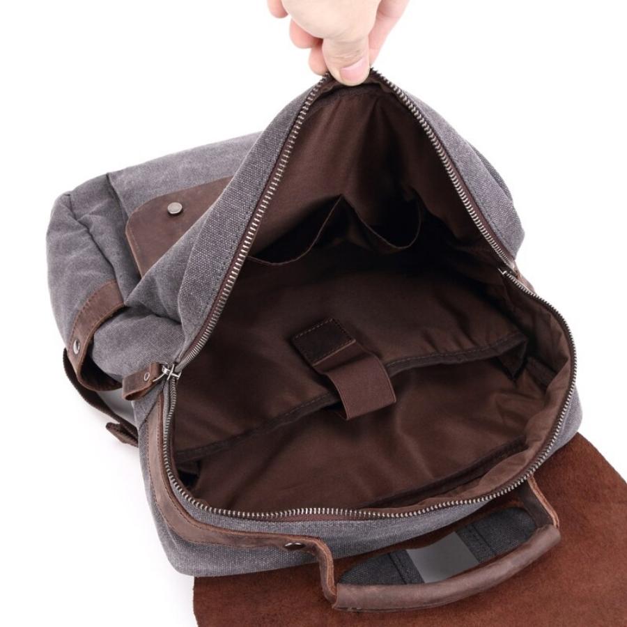 Rugged Canvas Backpack with Laptop Sleeve | Nomad