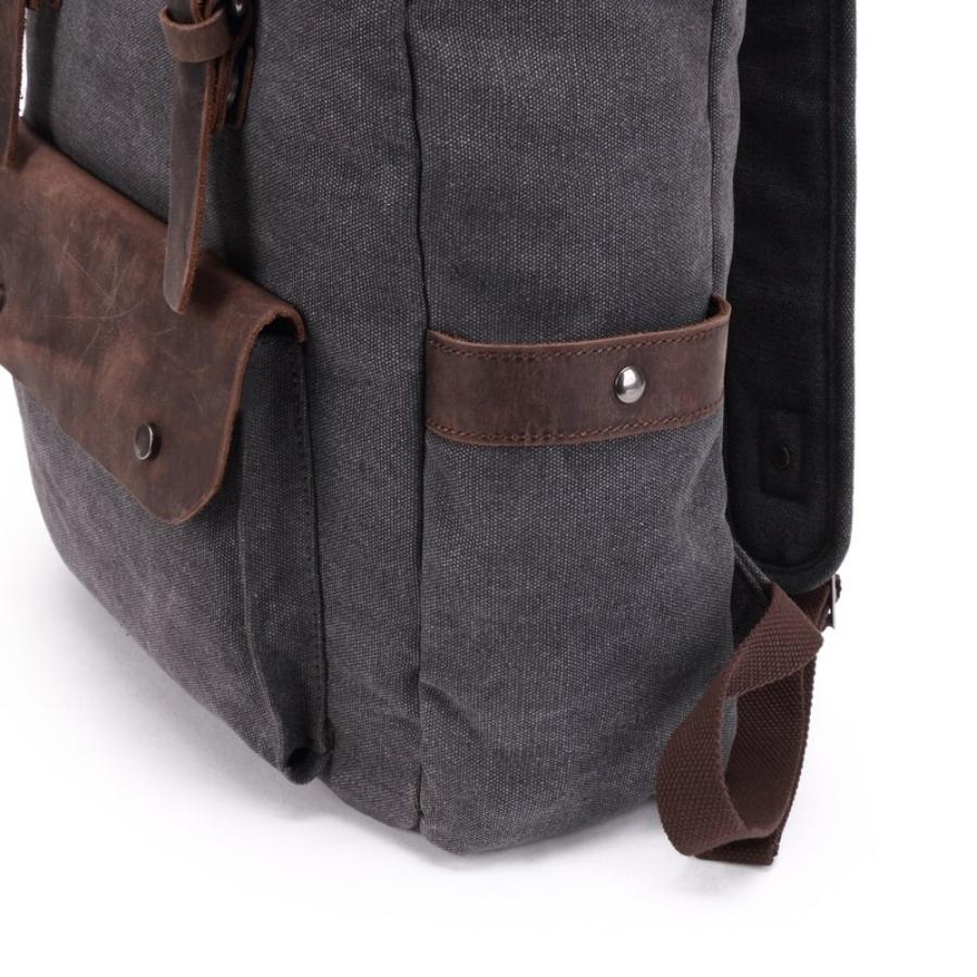 Rugged Canvas Backpack with Laptop Sleeve | Nomad