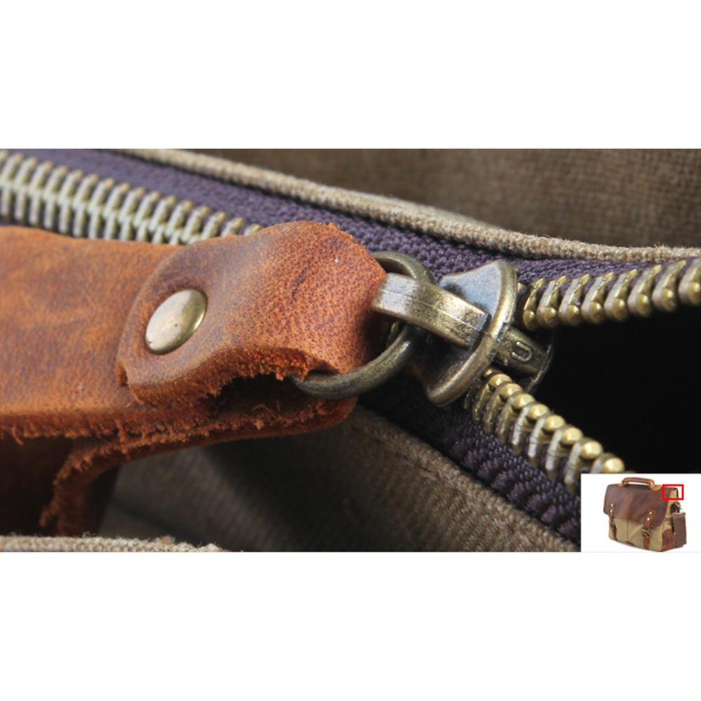 Canvas Laptop Messenger Bag for Men | Frank