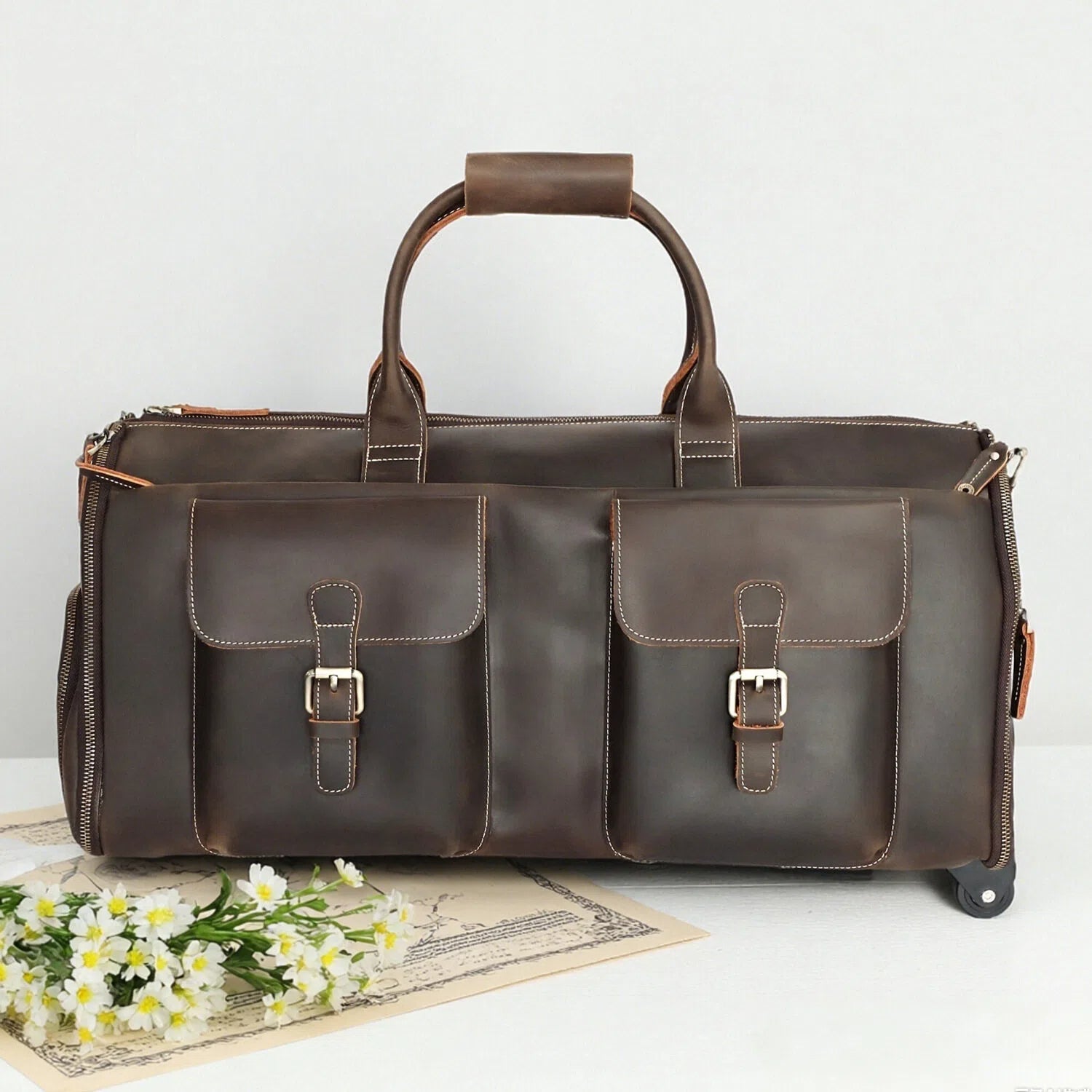 Travel Leather Duffle Bag | Yorker