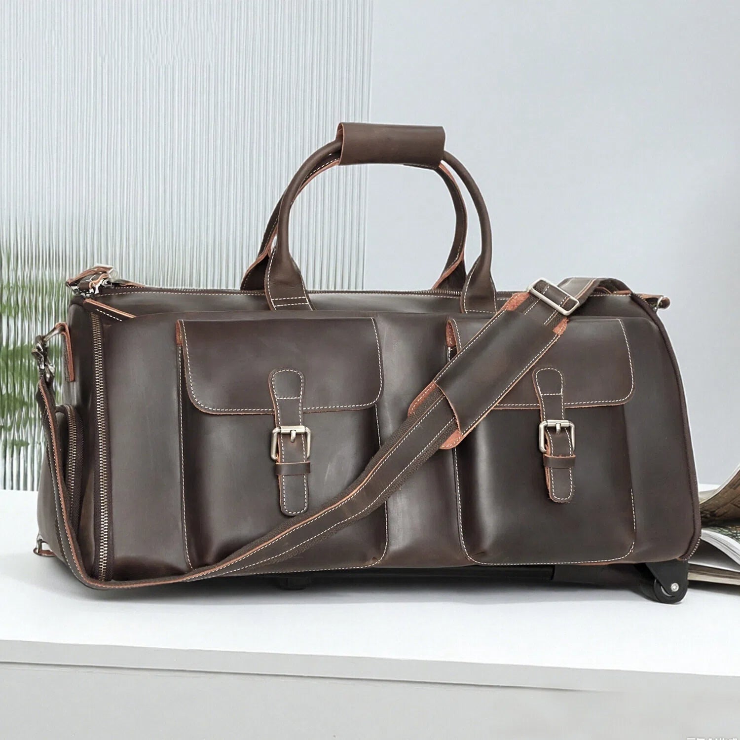 Travel Leather Duffle Bag | Yorker