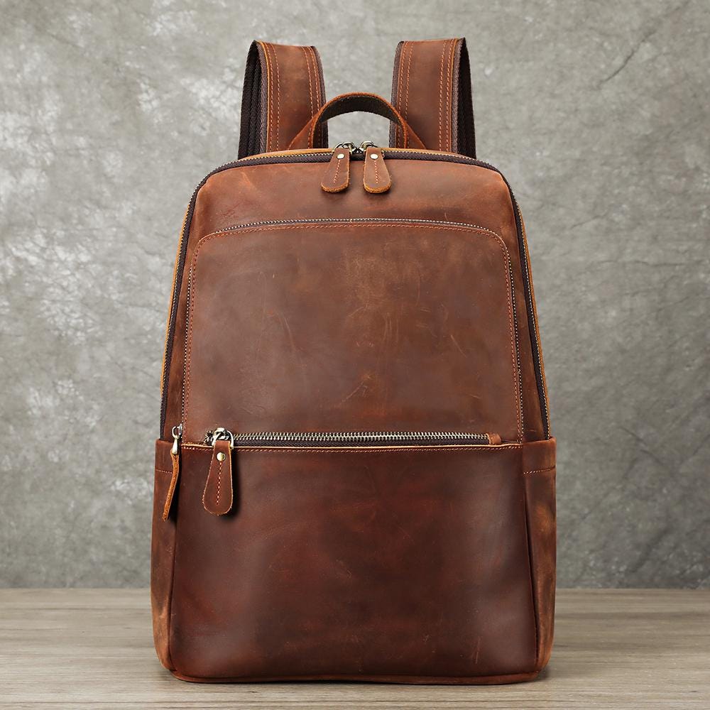 Vintage Leather Backpack | Morgan