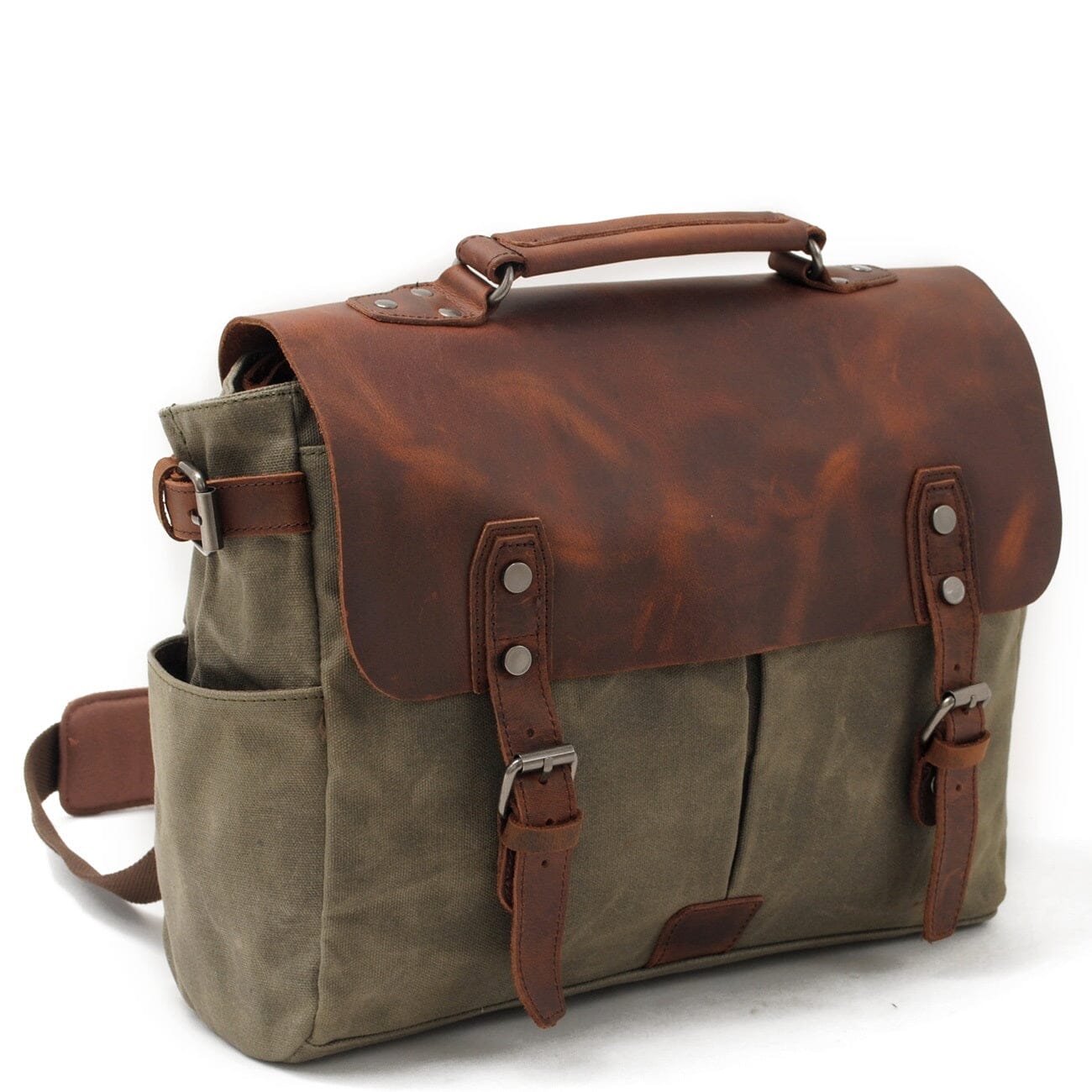 Canvas Crossbody Messenger Bag | Weston