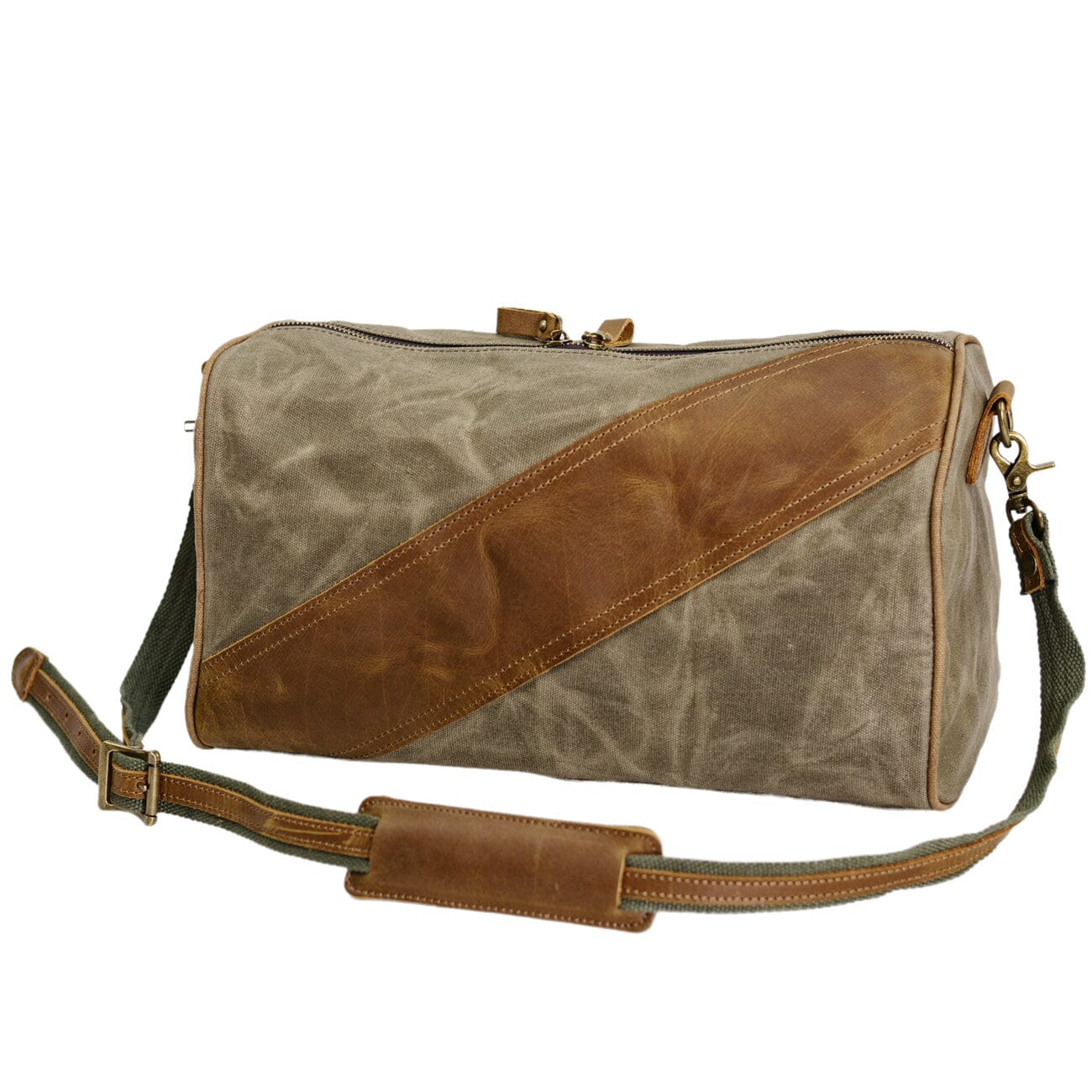 Waxed Canvas & Leather Sling Bag | Timber