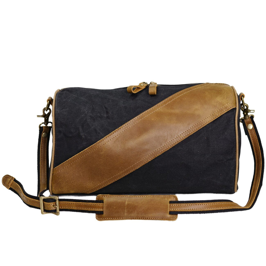 Waxed Canvas & Leather Sling Bag | Timber