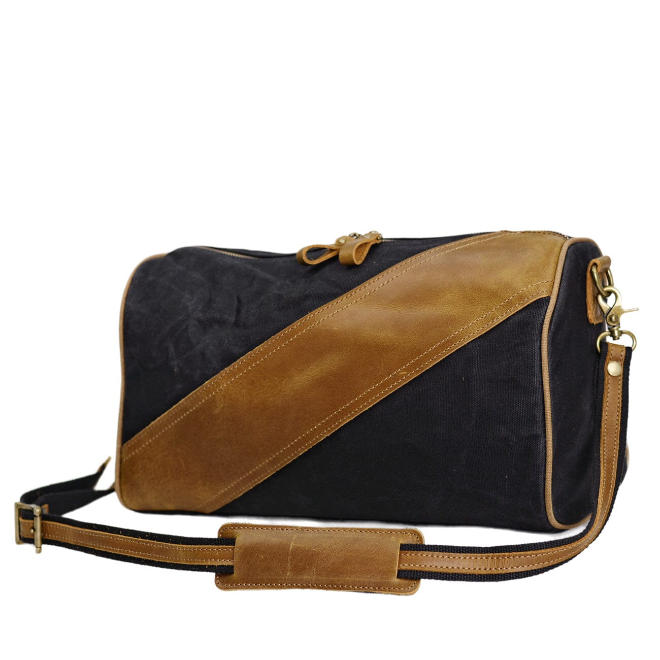 Waxed Canvas & Leather Sling Bag | Timber
