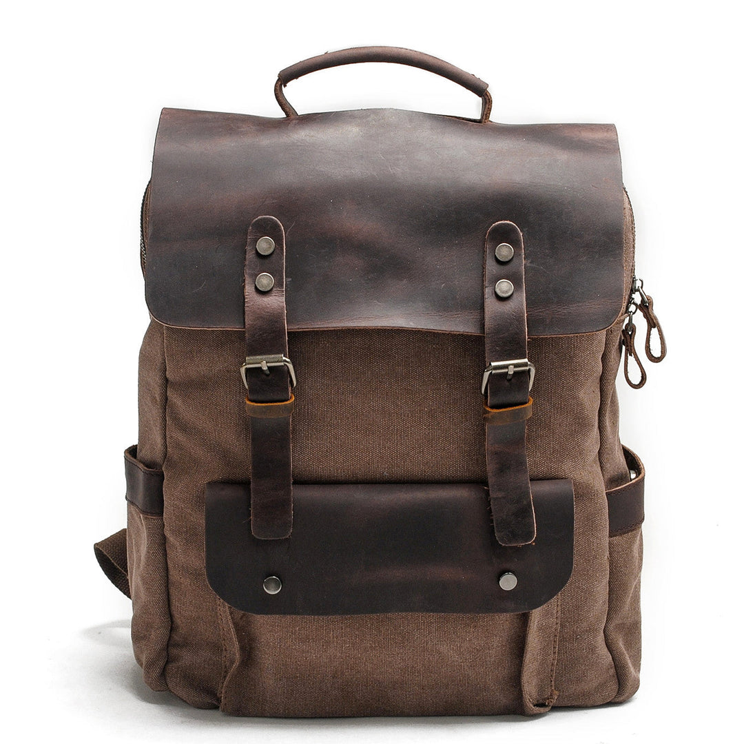 Heritage Canvas Backpack Helsinki - Coffee