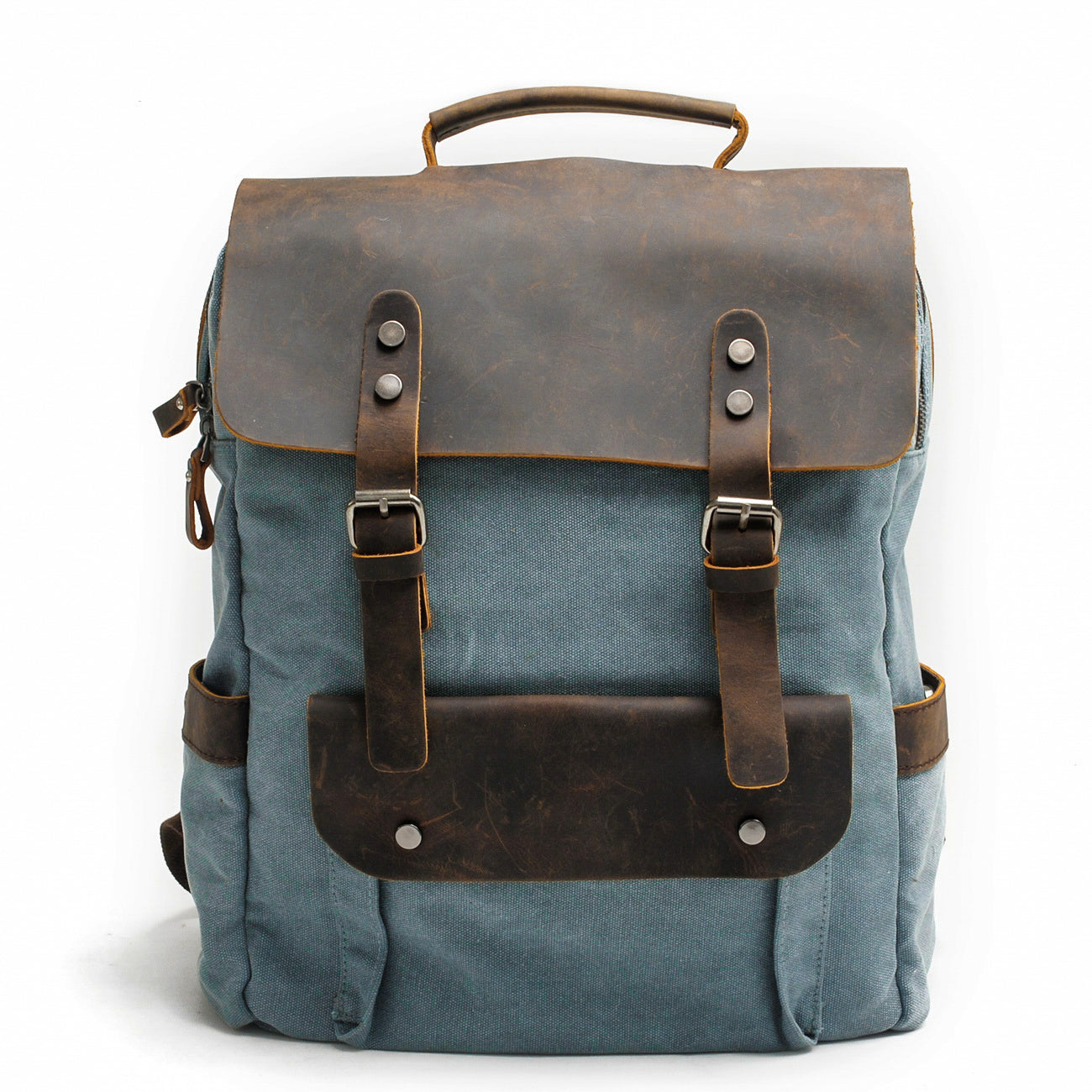 Helsinki Canvas Backpack - Light Blue