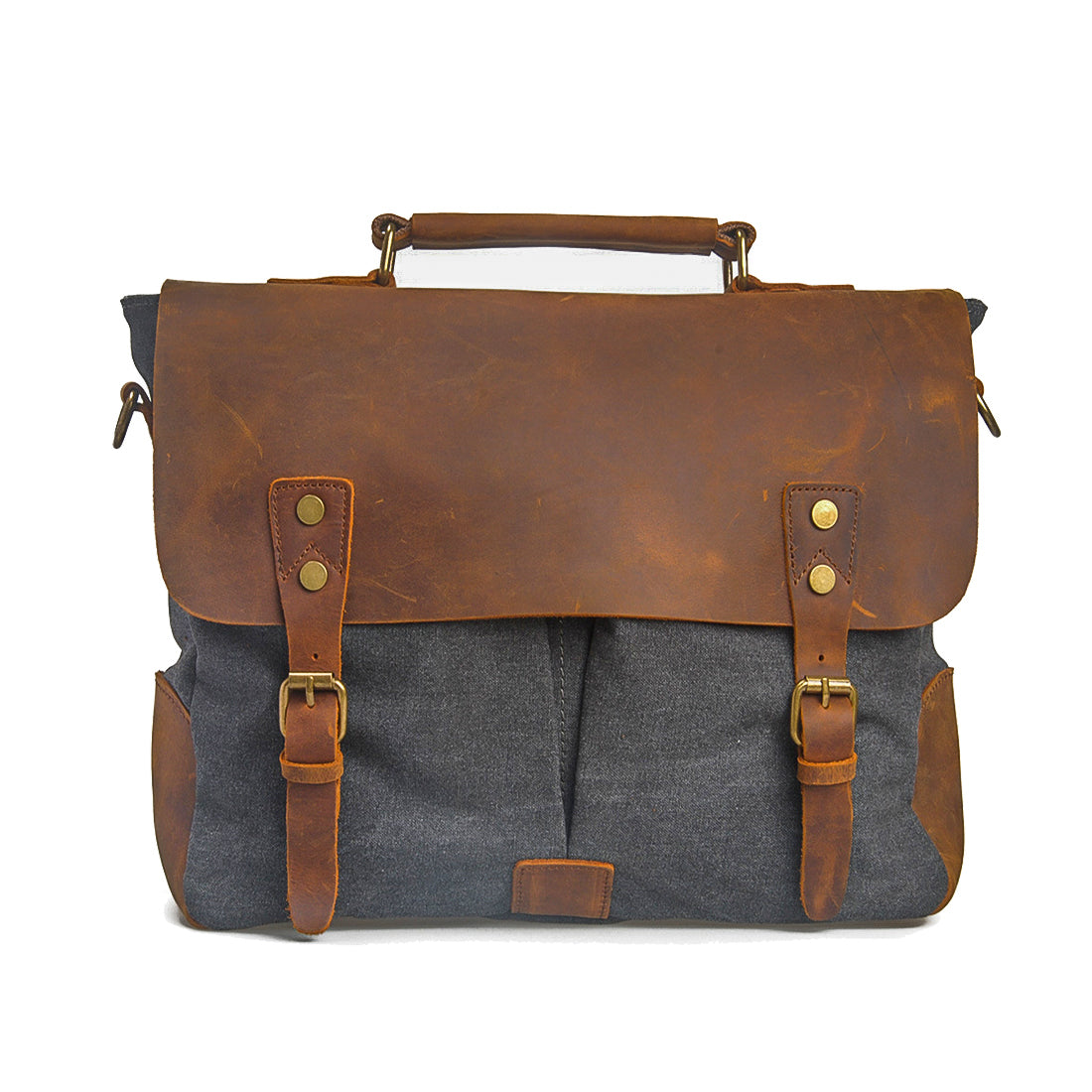 Canvas Laptop Messenger Bag for Men | Frank