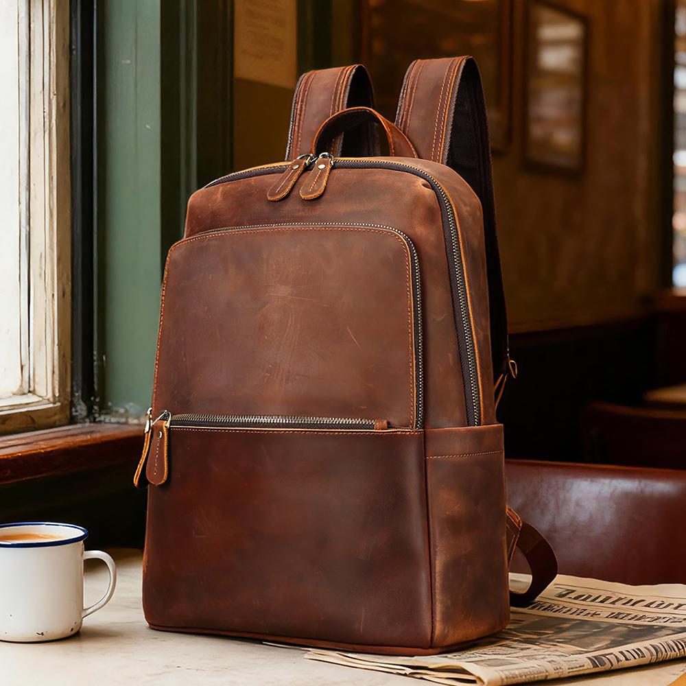 Vintage Leather Backpack | Morgan
