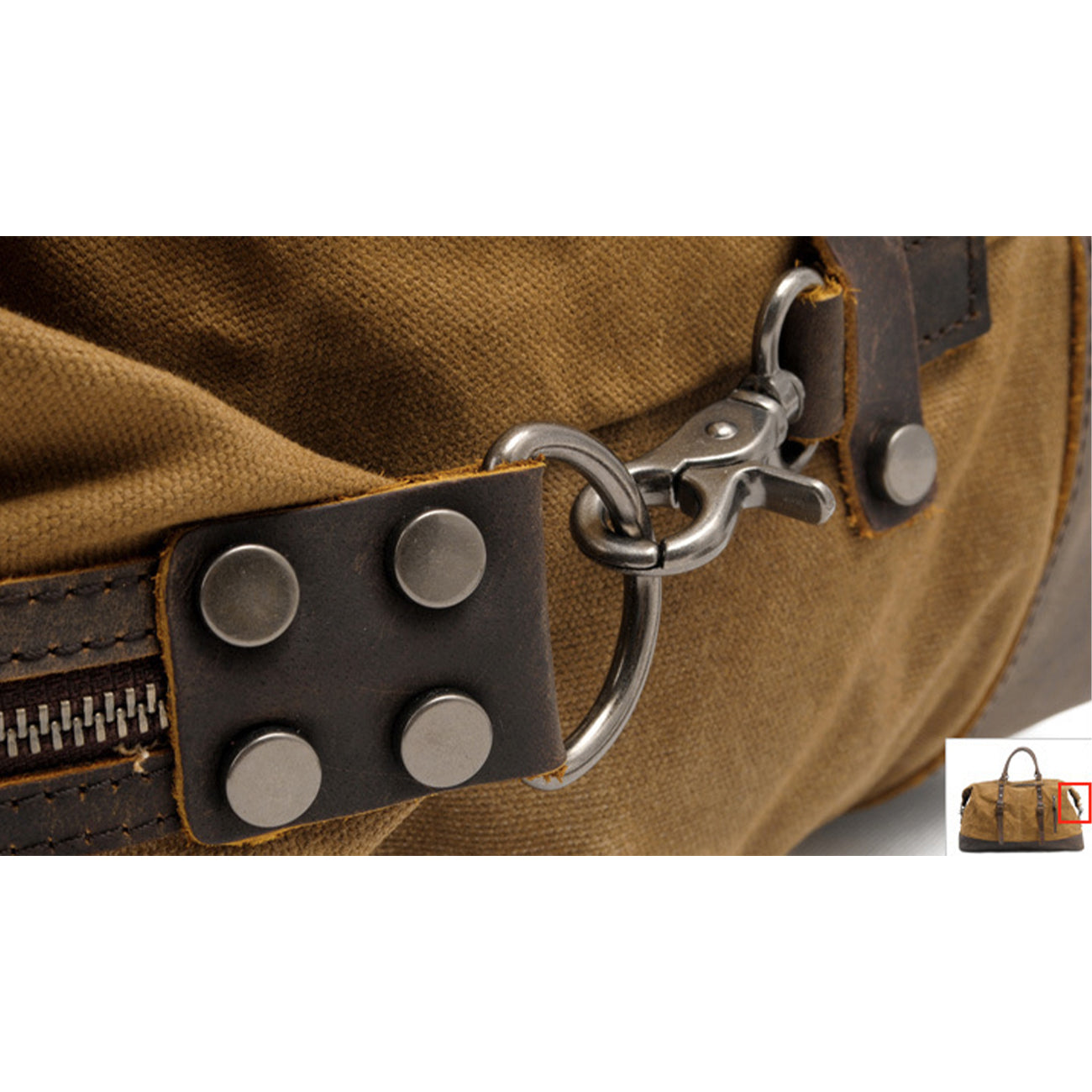 Heritage Canvas Duffle Bag | Hudson