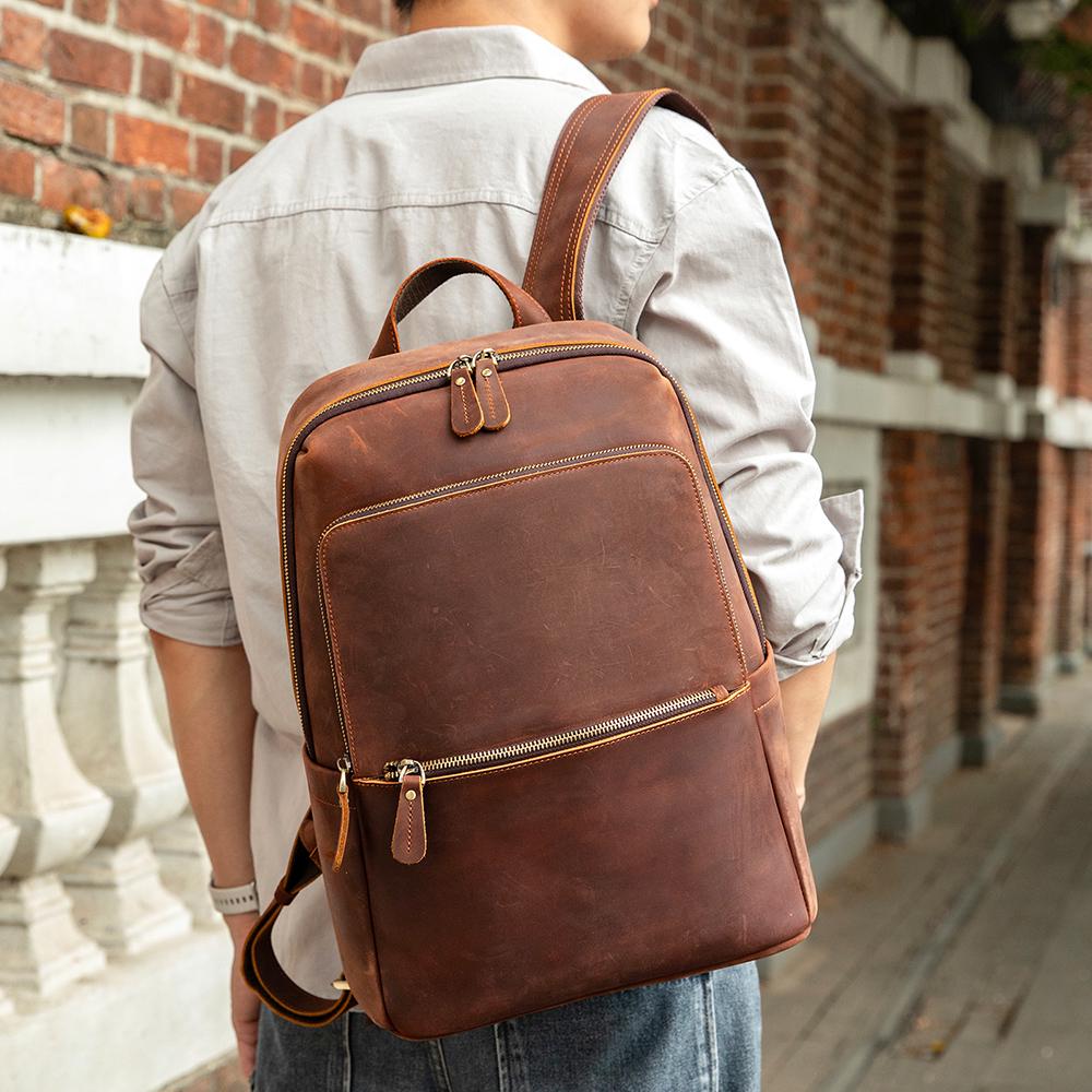 Vintage Leather Backpack | Morgan