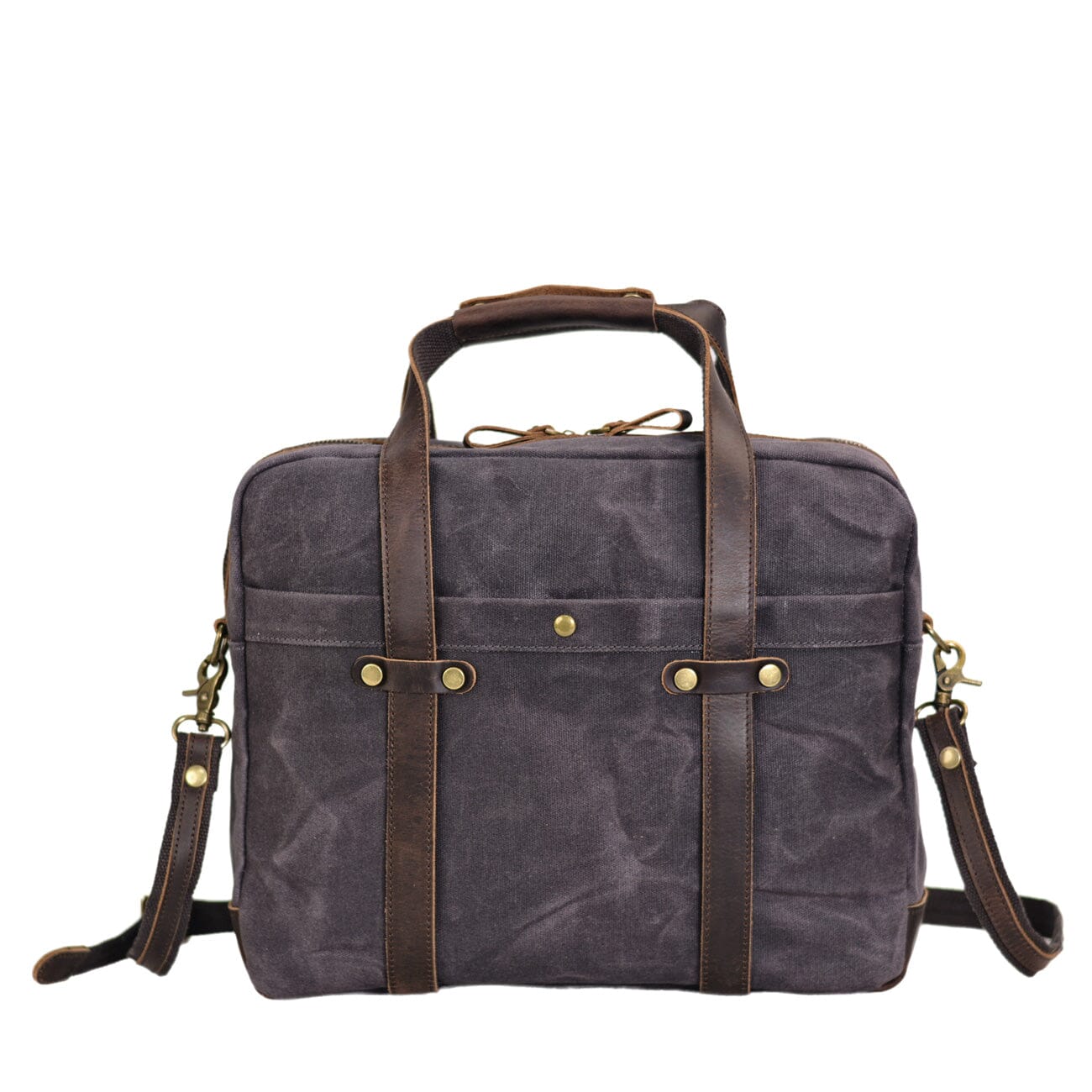 Waxed Canvas Laptop Briefcase |  Frontier