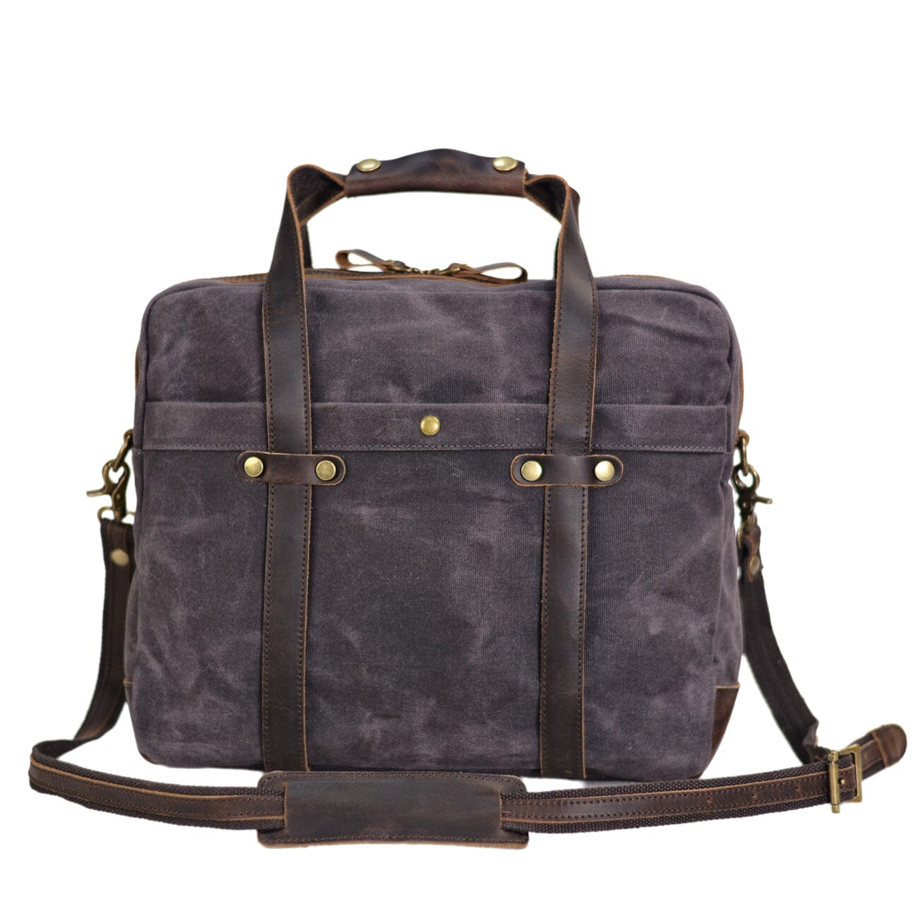 Waxed Canvas Laptop Briefcase |  Frontier