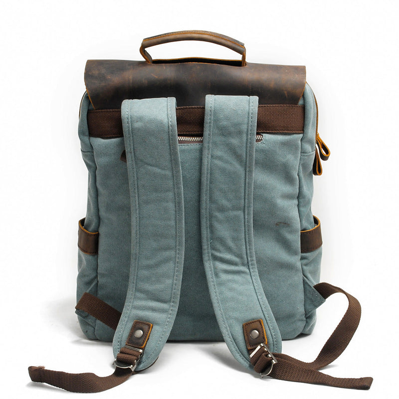 Heritage Canvas Backpack Helsinki - Back View