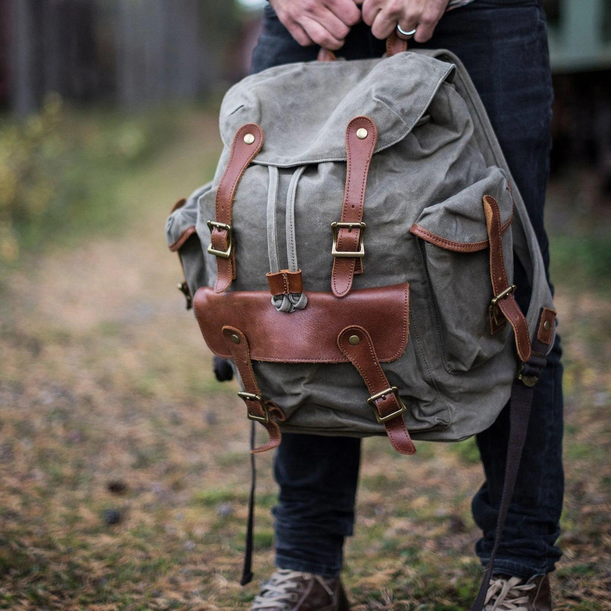 Large Mens Canvas Backpack | Scout