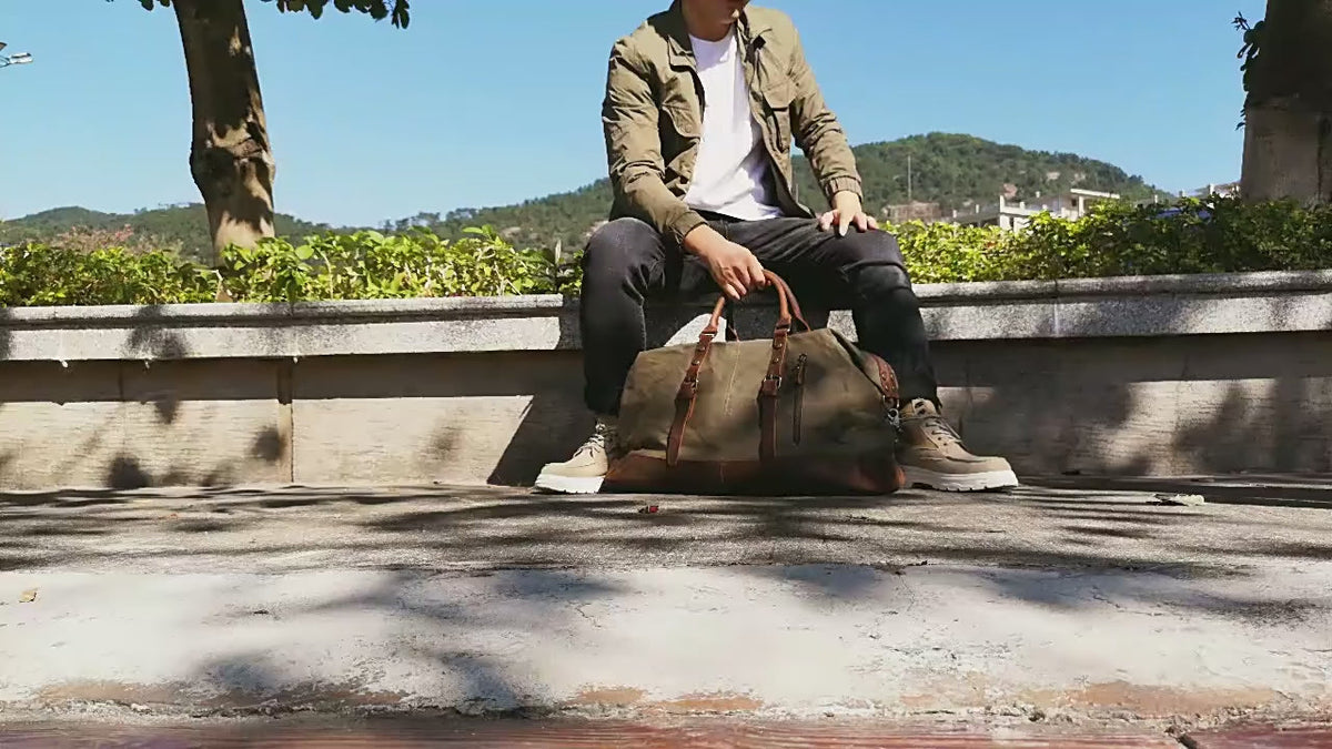 Heritage Canvas Duffle Bag | Hudson