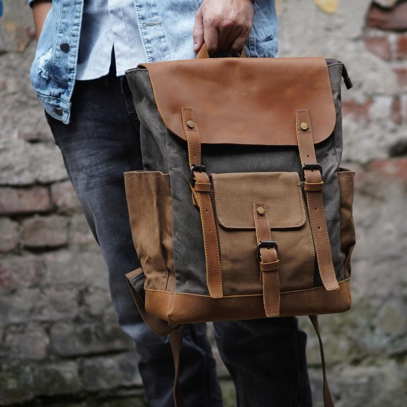 Vintage Canvas  Backpack | Visto
