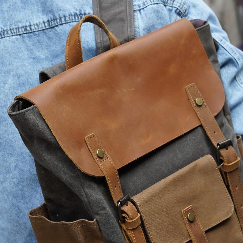Vintage Canvas  Backpack | Visto