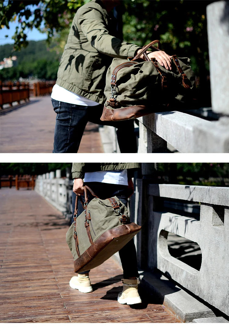 Heritage Canvas Duffle Bag | Hudson