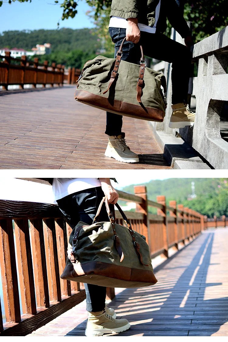 Heritage Canvas Duffle Bag | Hudson