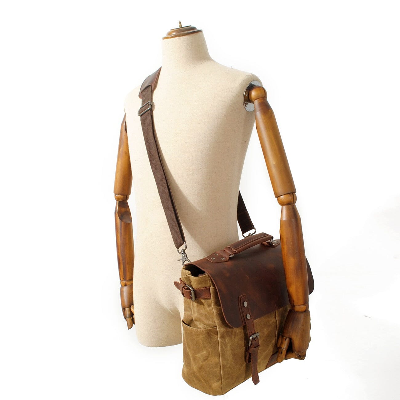 Canvas Crossbody Messenger Bag | Weston
