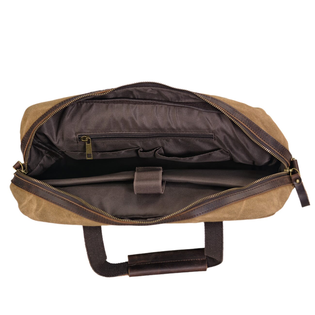Waxed Canvas Laptop Briefcase |  Frontier