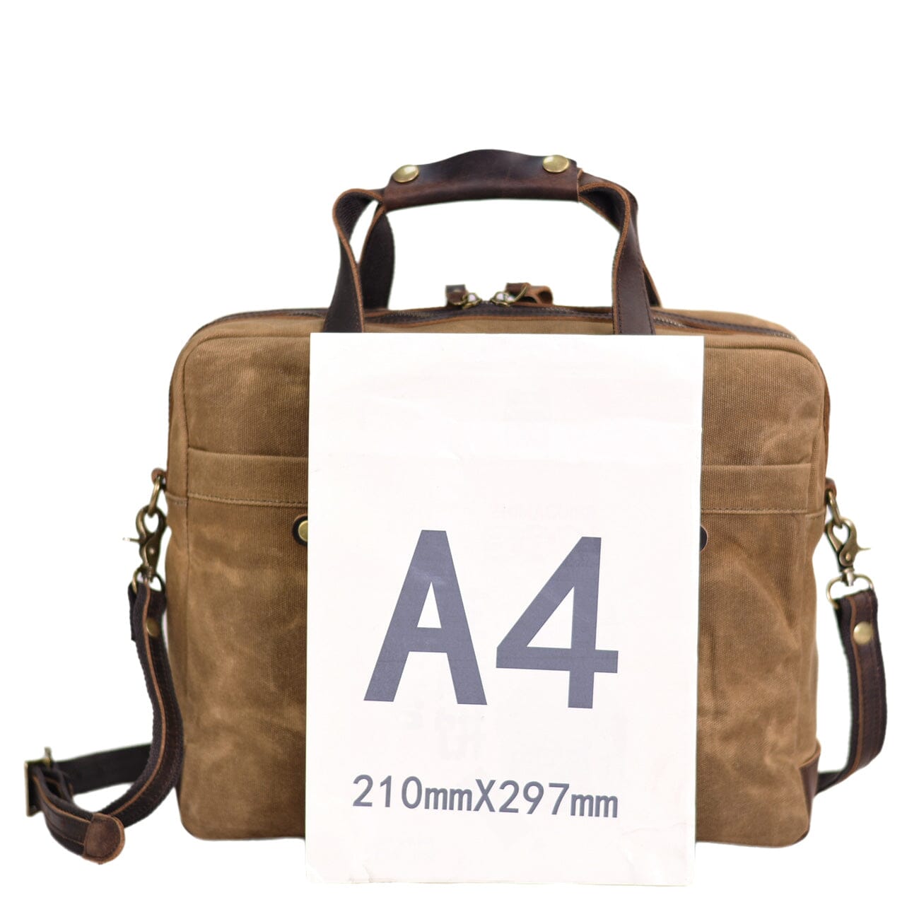 Waxed Canvas Laptop Briefcase |  Frontier