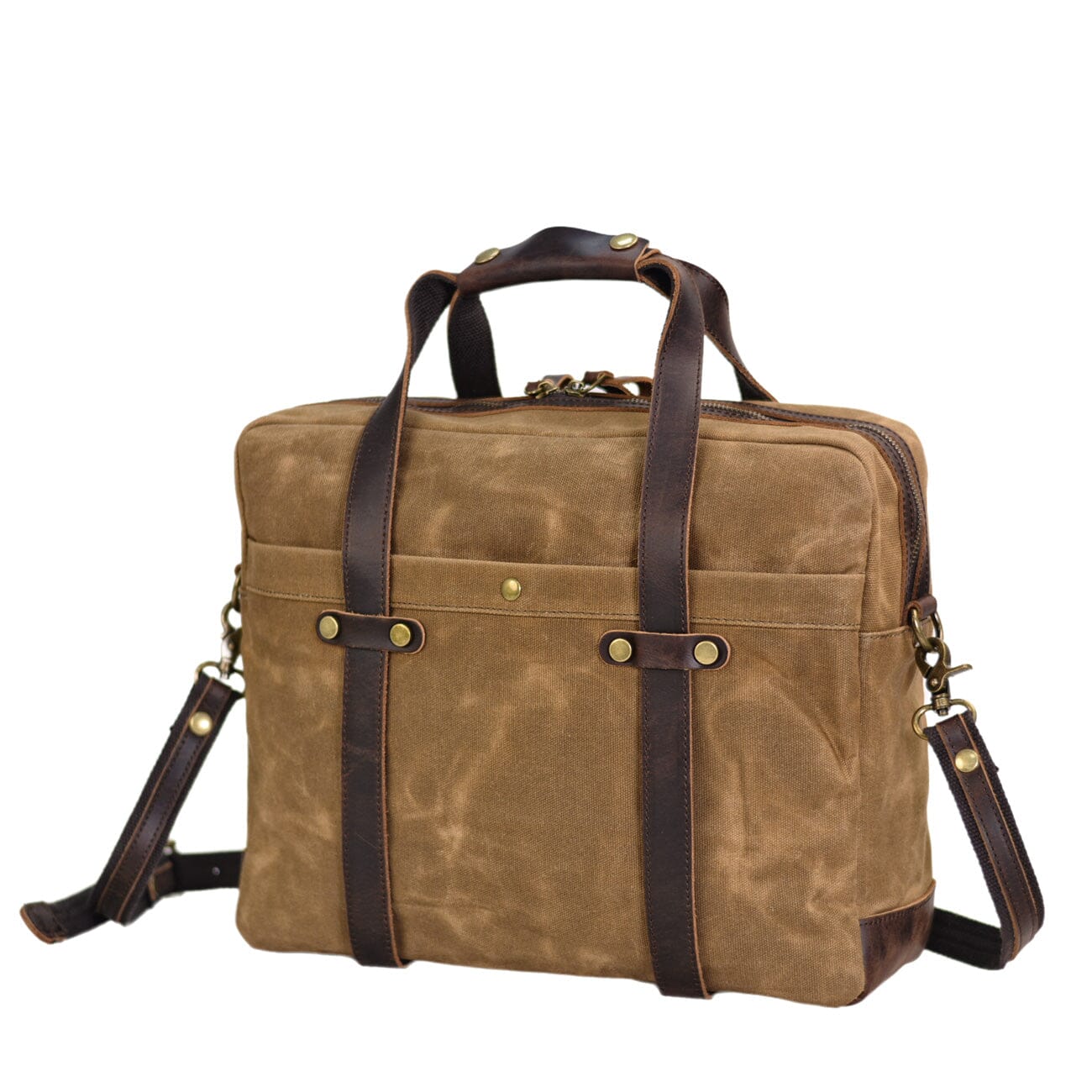 Waxed Canvas Laptop Briefcase |  Frontier