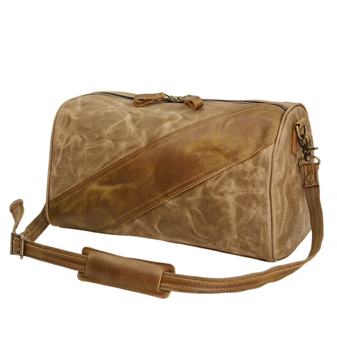 Waxed Canvas & Leather Sling Bag | Timber