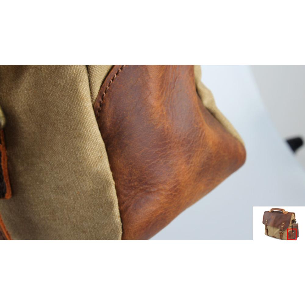 Canvas Laptop Messenger Bag for Men | Frank