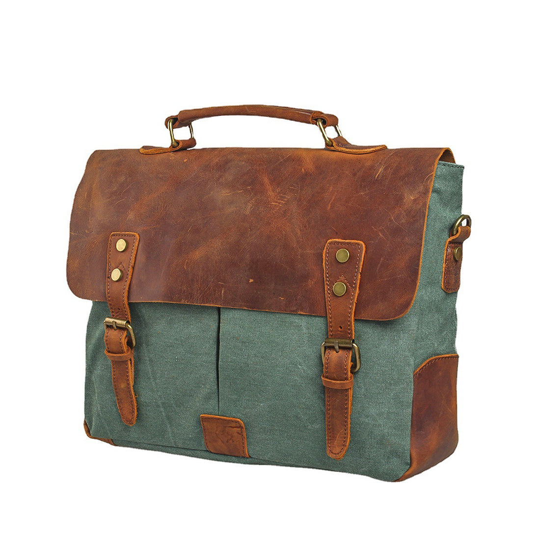 Canvas Laptop Messenger Bag for Men | Frank