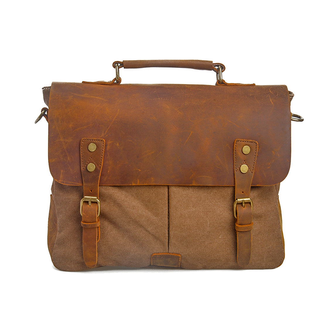 Canvas Laptop Messenger Bag for Men | Frank