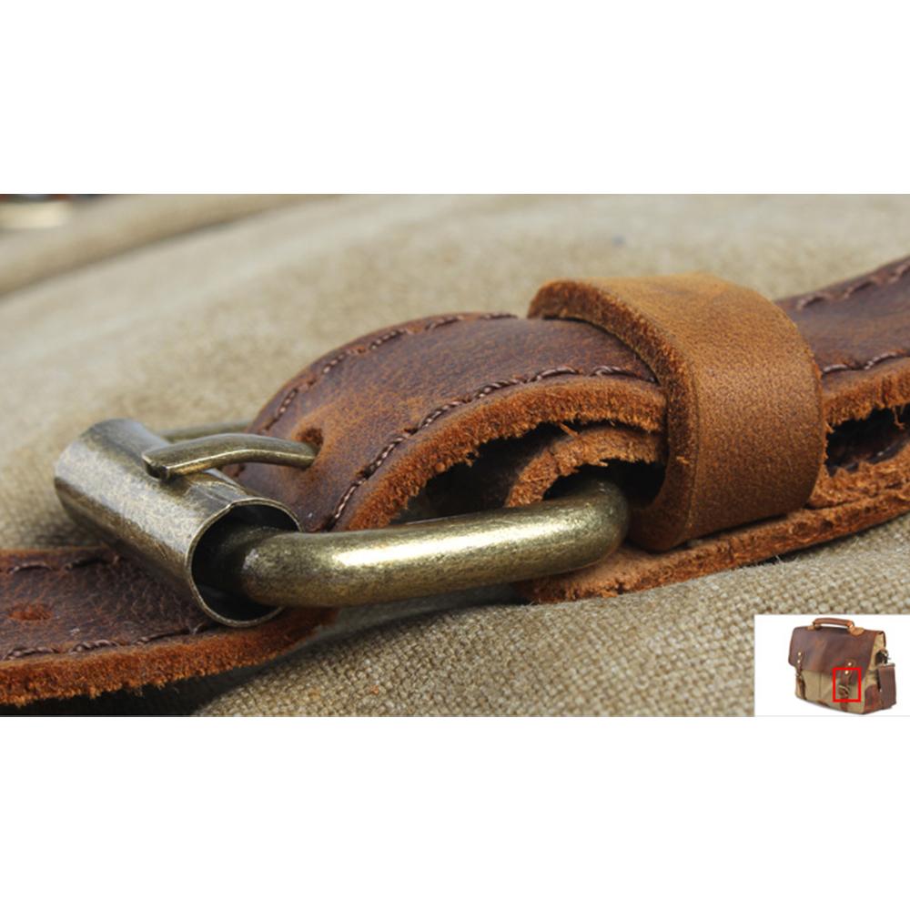 Canvas Laptop Messenger Bag for Men | Frank