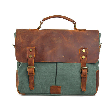 Canvas Laptop Messenger Bag for Men | Frank