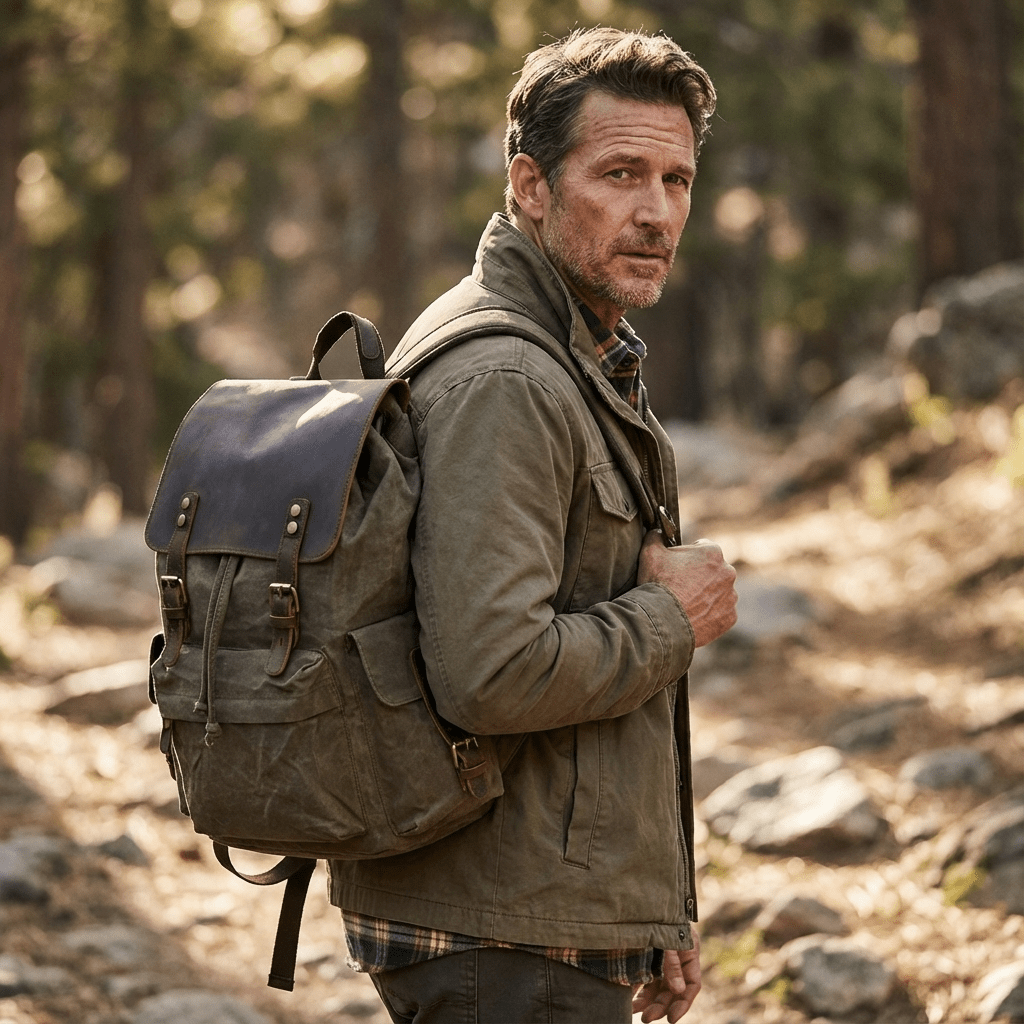 Waxed Canvas Backpack |Noren
