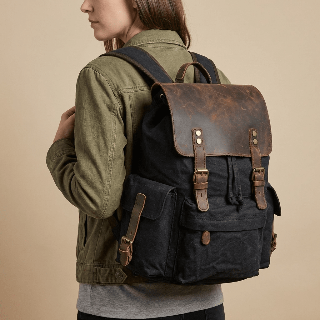 Waxed Canvas Backpack |Noren