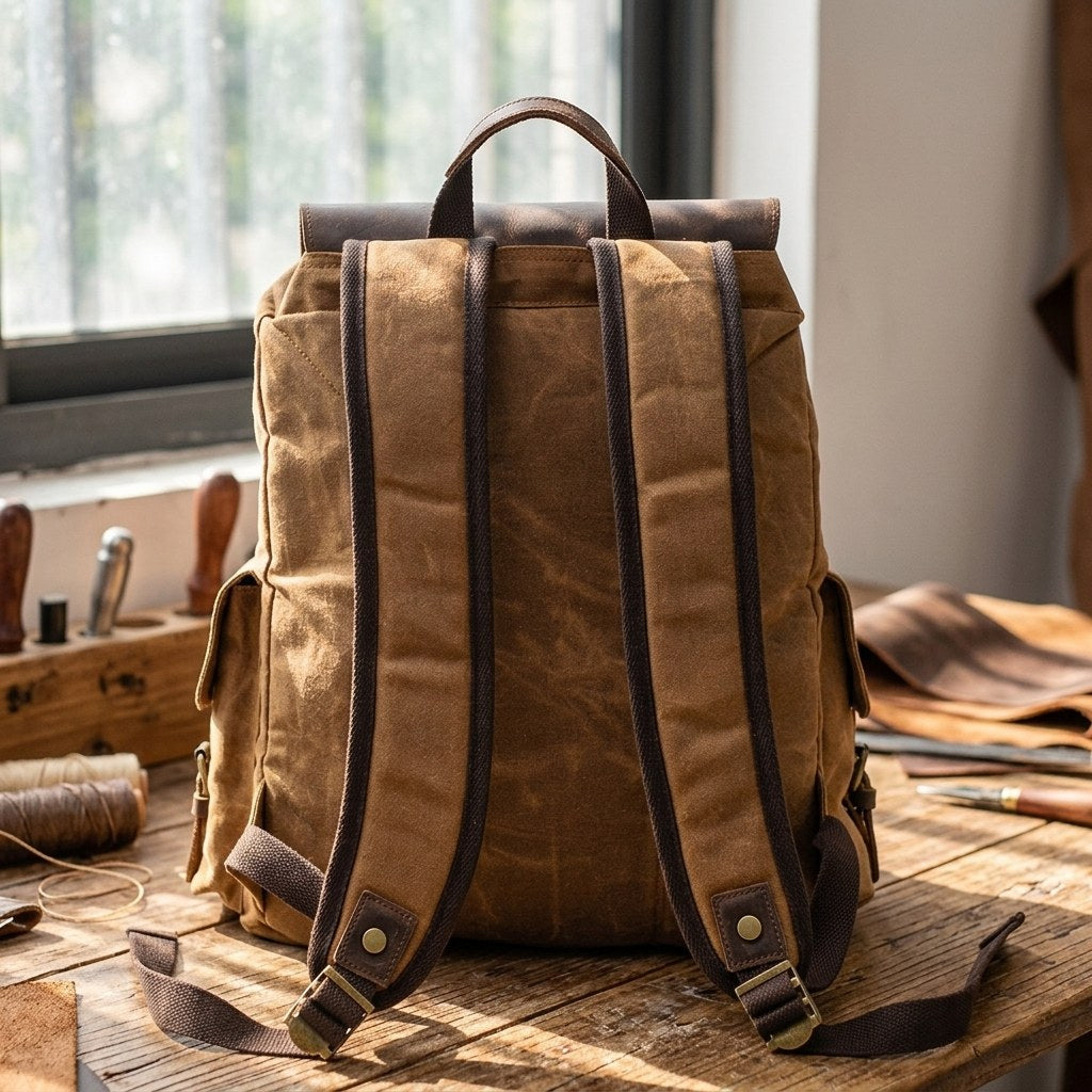 Waxed Canvas Backpack |Noren