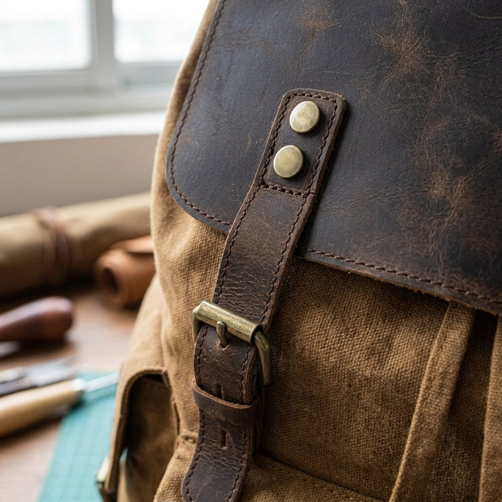 Waxed Canvas Backpack |Noren